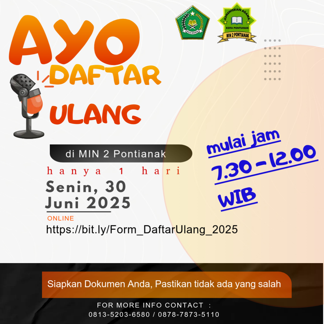 DAFTAR ULANG PPDBM 2025